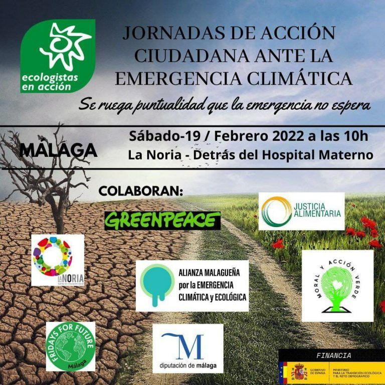 Jornada de formación participativa y colaborativa organizada por Ecologistas en Acción con el objetivo principal de abordar de forma colectiva una propuesta de medidas frente al cambio climático y participar en el Plan de Medidas que debe realizar cada Ayuntamiento (según legislación climática andaluza, ley 8/2018 de Cambio Climático).