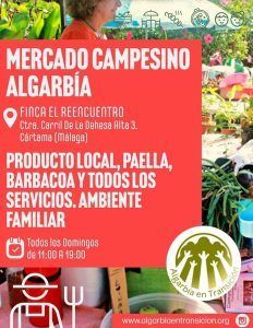 Mercado Campesino Algarbía, mercado local semanal de trueque con la moneda social algarbe.