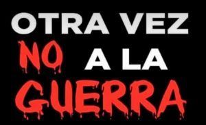 No a la guerra. Concentración de Solidaridad con el pueblo de Ucrania.