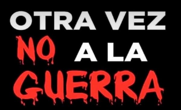 No a la guerra. Concentración de Solidaridad con el pueblo de Ucrania.