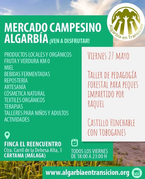 mercado campesino algarbía cártama, algarbía en transición, sumar para multiplicar, agenda ecosocial malaga,