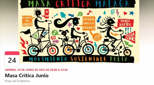 masa crítica málaga junio 2022