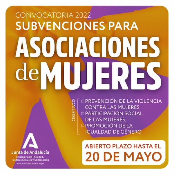 subvenciones, asociaciones de mujeres, junta andalucía, sumar para multiplicar,