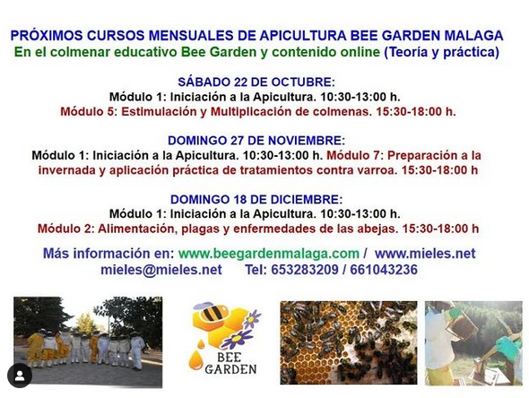 curso aula bee garden málaga,