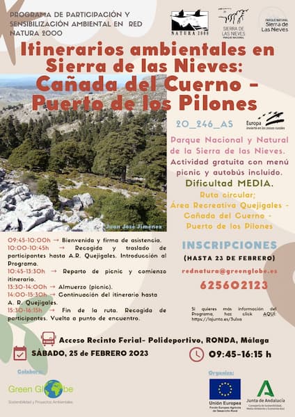 itinerarios ambientales sierra de las nieves