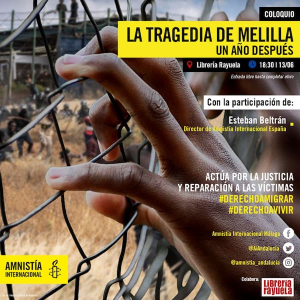 la tragedia de melilla un año después. amnistía internacional málaga