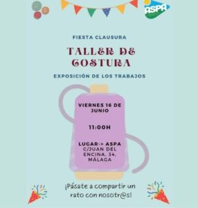 fiesta clausura taller de costura