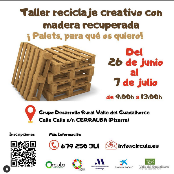taller reciclaje madera recuperada