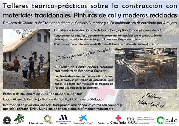 talleres constrtucción materiales tradicionales