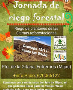 JORNADA DE RIEGO FORESAL